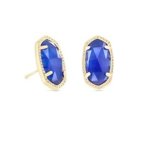 Kendra Scott - Ellie Stud Earrings in Navy & Gold